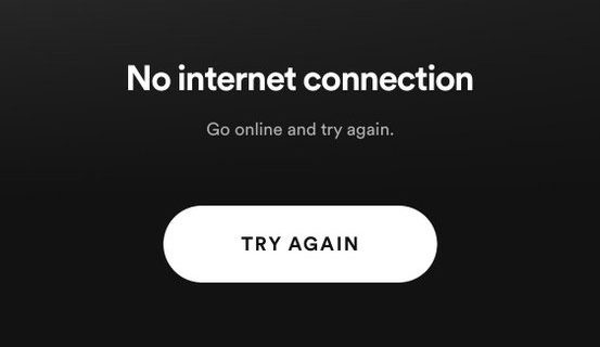 spotify says no internet connection mac