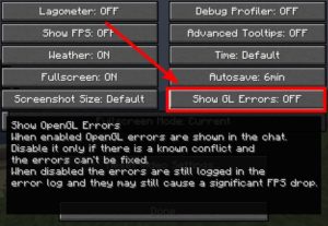 Fix: OpenGL Error 1282 (Invalid Operation) in Minecraft